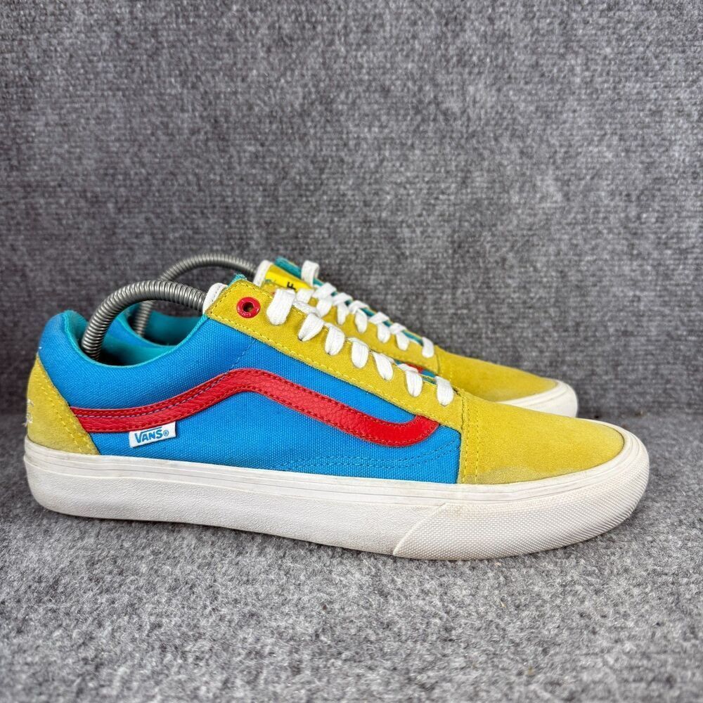 Vans Old Skool Golf Wang Mens 10 Shoes Flog Gnaw Tri Yellow Blue Pro Sneakers